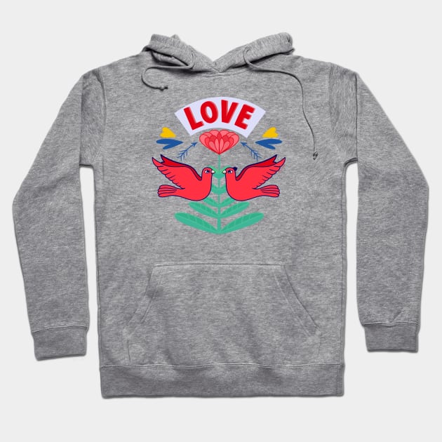 LOVE MESSENGERS Hoodie by tizicav